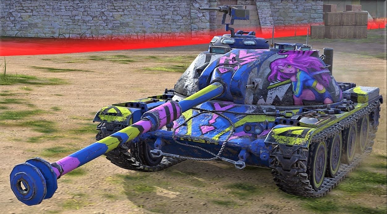 Купить Премиум Танк Легендарный камуфляж «Аямэ» для ASTRON Rex 105 mm для Tanks Blitz | Танкс Блиц