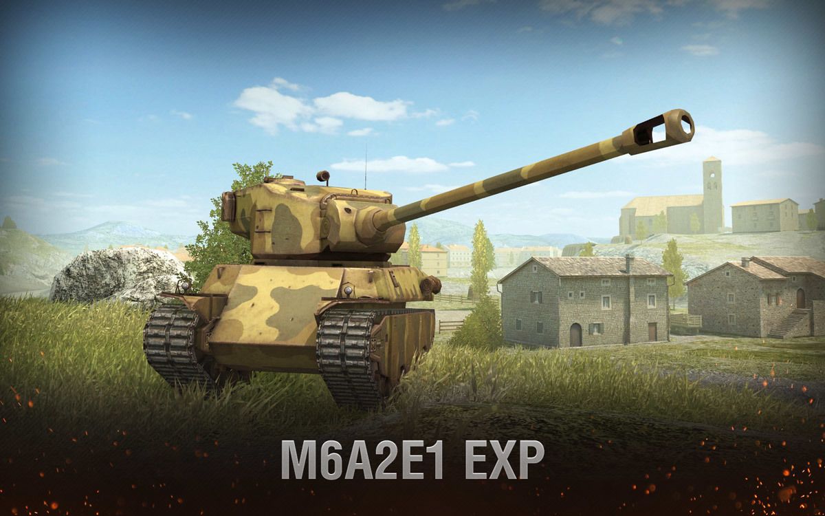 Купить Премиум Танк M6A2E1 EXP для Tanks Blitz | Танкс Блиц