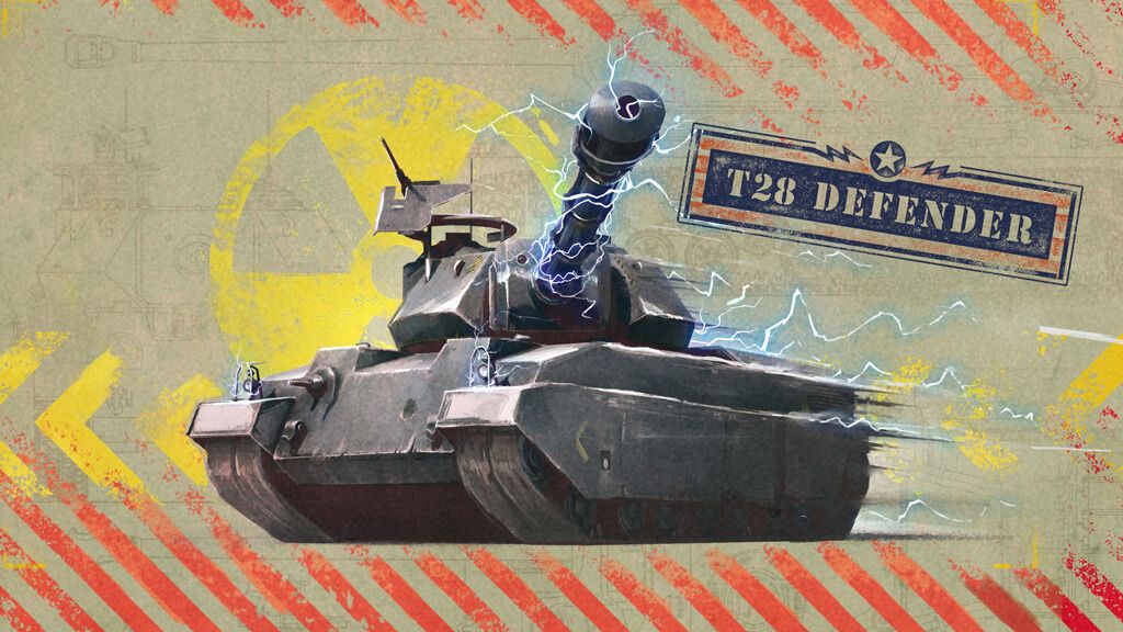 Купить Премиум Танк T28 Defender для Tanks Blitz | Танкс Блиц