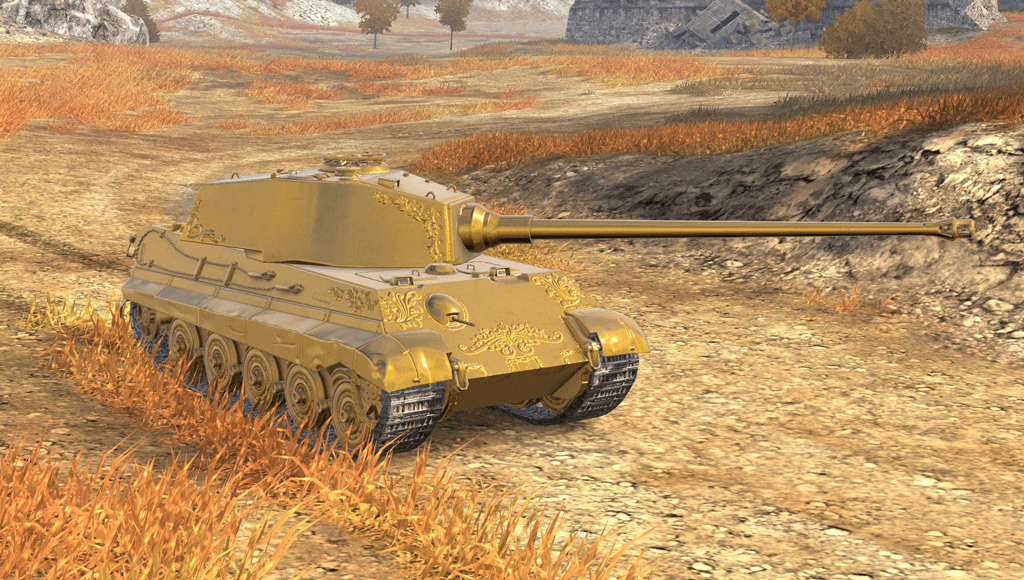 Купить Премиум Танк Tiger II Gold для Tanks Blitz | Танкс Блиц